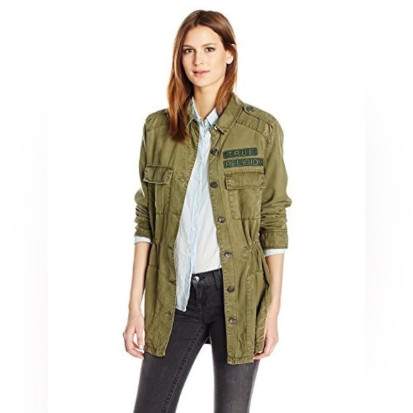 True Religion Khaki Military Jacket, size M - Picture 1 of 10